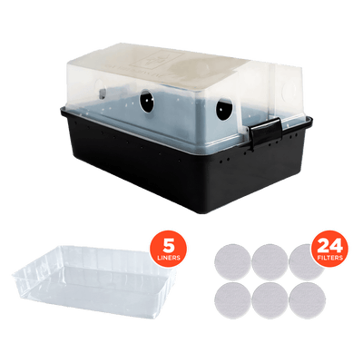 a Kit with one V2 Max Yield Bin, one set of 24 Bin Filters, one set of 5 Bin Liners