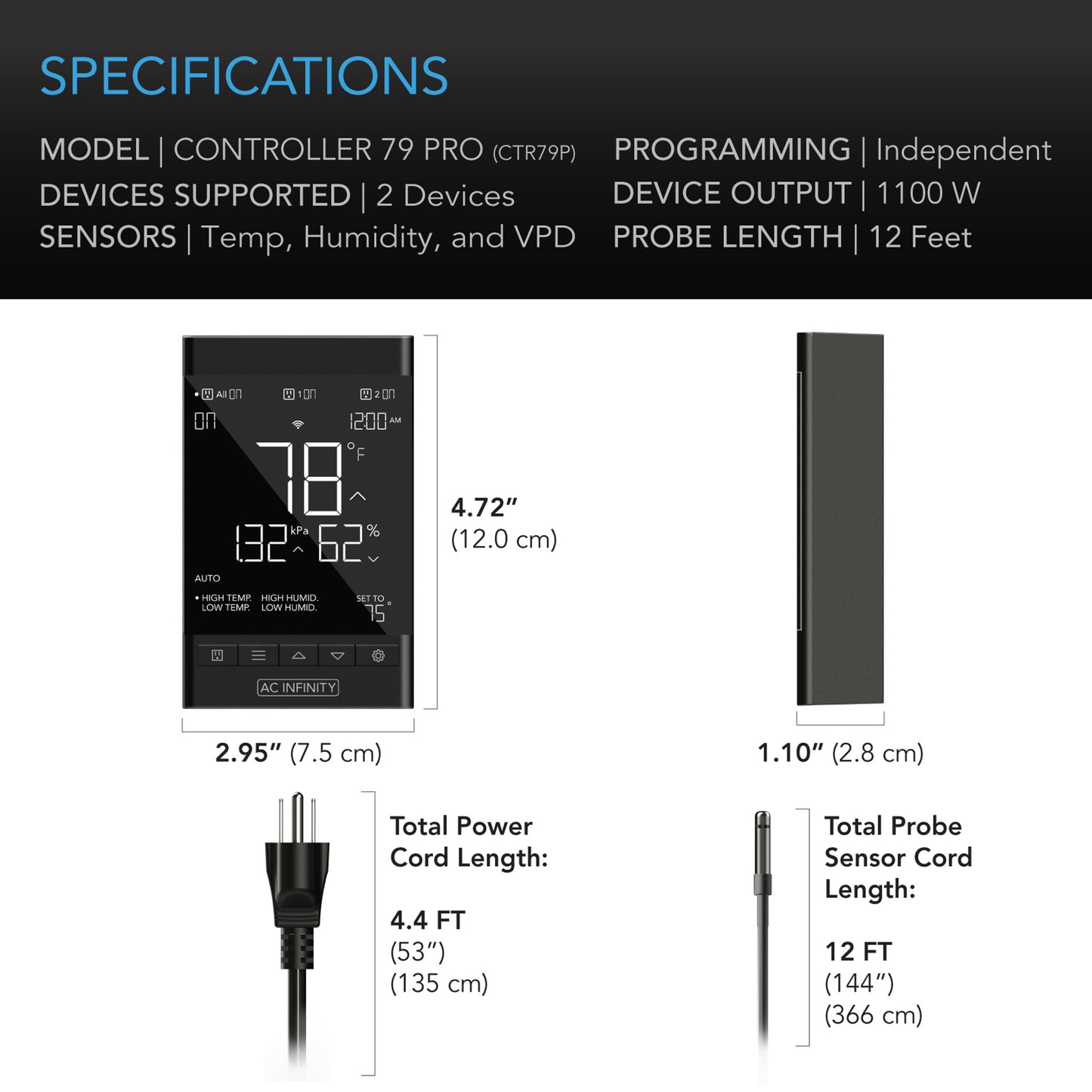 AC Infinity Controller 79 Pro Smart Controller