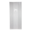 A rectangular clear mushroom grow bag with filter patch.