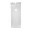 A large rectangular clear mushroom grow bag with filter patch. 