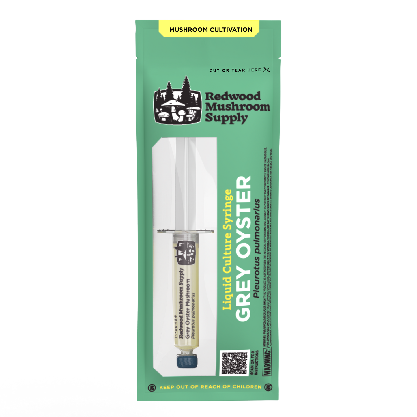 Blue Oyster Mushroom Liquid Culture Syringe