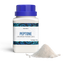 A white plastic bottle with a blue cap labeled 'Silly Myco PEPTONE LAB GRADE POWDER' next to a mound of fine, white powder on a white background.